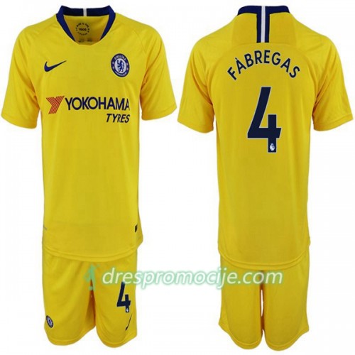 Chelsea Dres Cesc Fabregas 4 Dječji Gostujući 2018/19 Kratkih Rukava Chelsea Dres Cesc Fabregas 4 Dječji Gostujući 2018/19 Kratkih Rukava